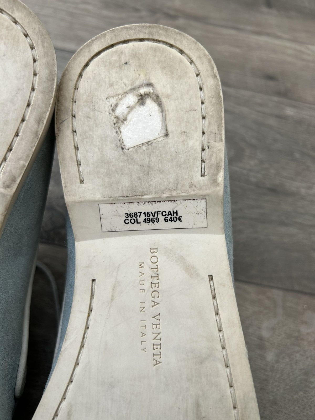 Bottega Veneta Bottega Veneta Intrecciato Trimmed Boat Shoes. Size US 8 / EU 41 - 9 Thumbnail