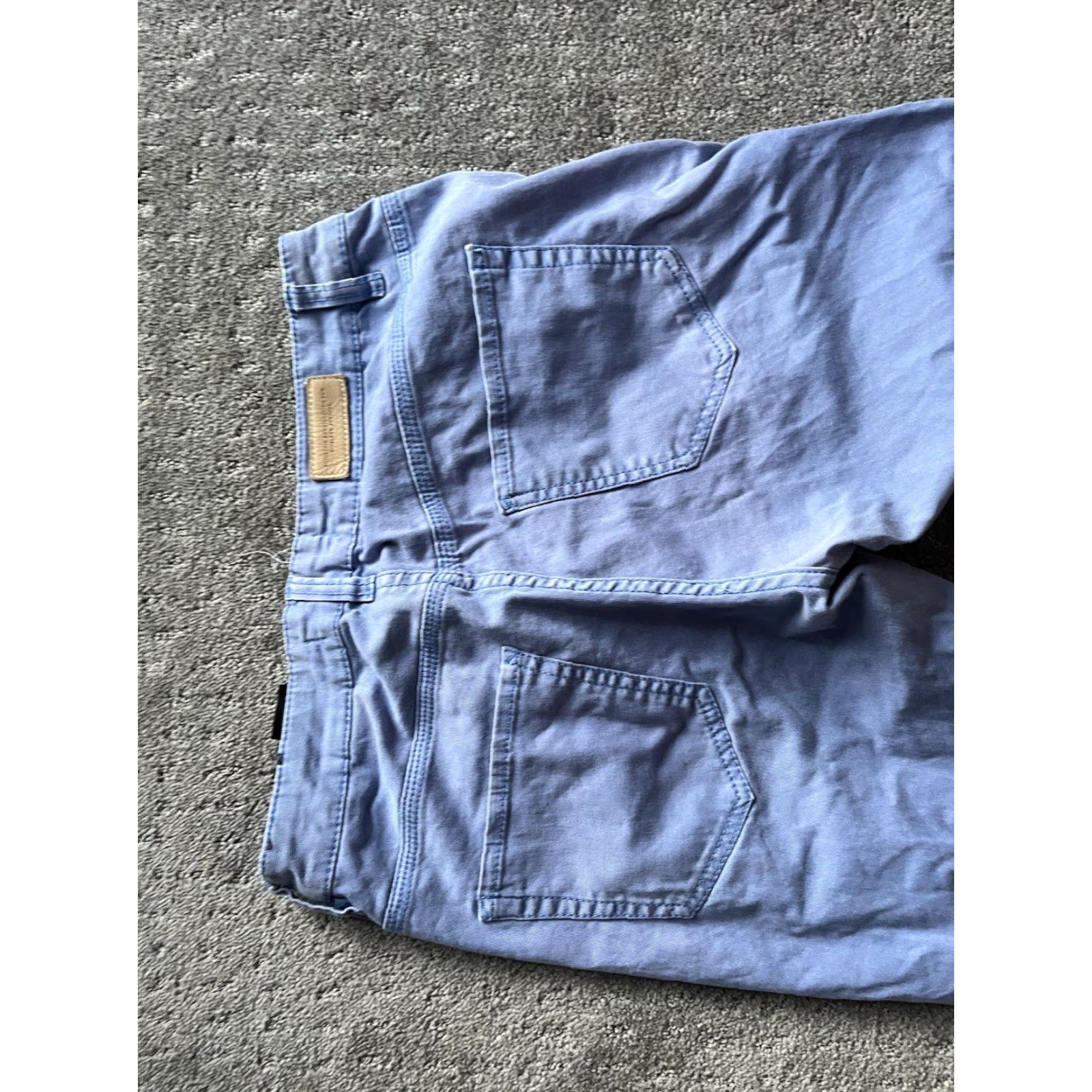 H&M H&M Dress Pants Women 8 Blue Flat Front Slim Ankle Zip Business Casual Trousers Regular Fit Size 30" / US 8 / IT 44 - 2 Thumbnail
