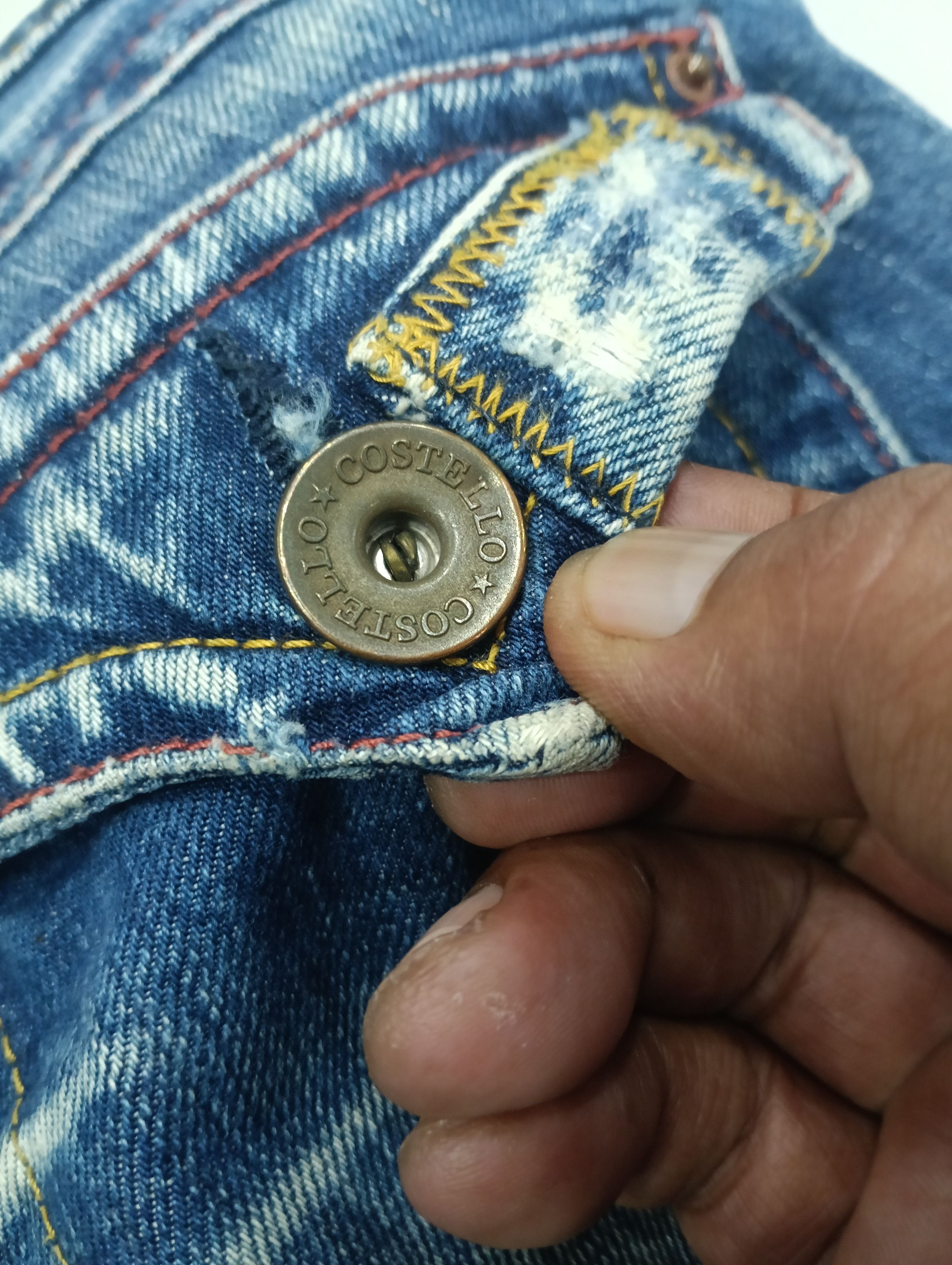 Japanese Brand Costello Sick Design Bootcut Denim Size 30" / US 8 / IT 44 - 8 Thumbnail
