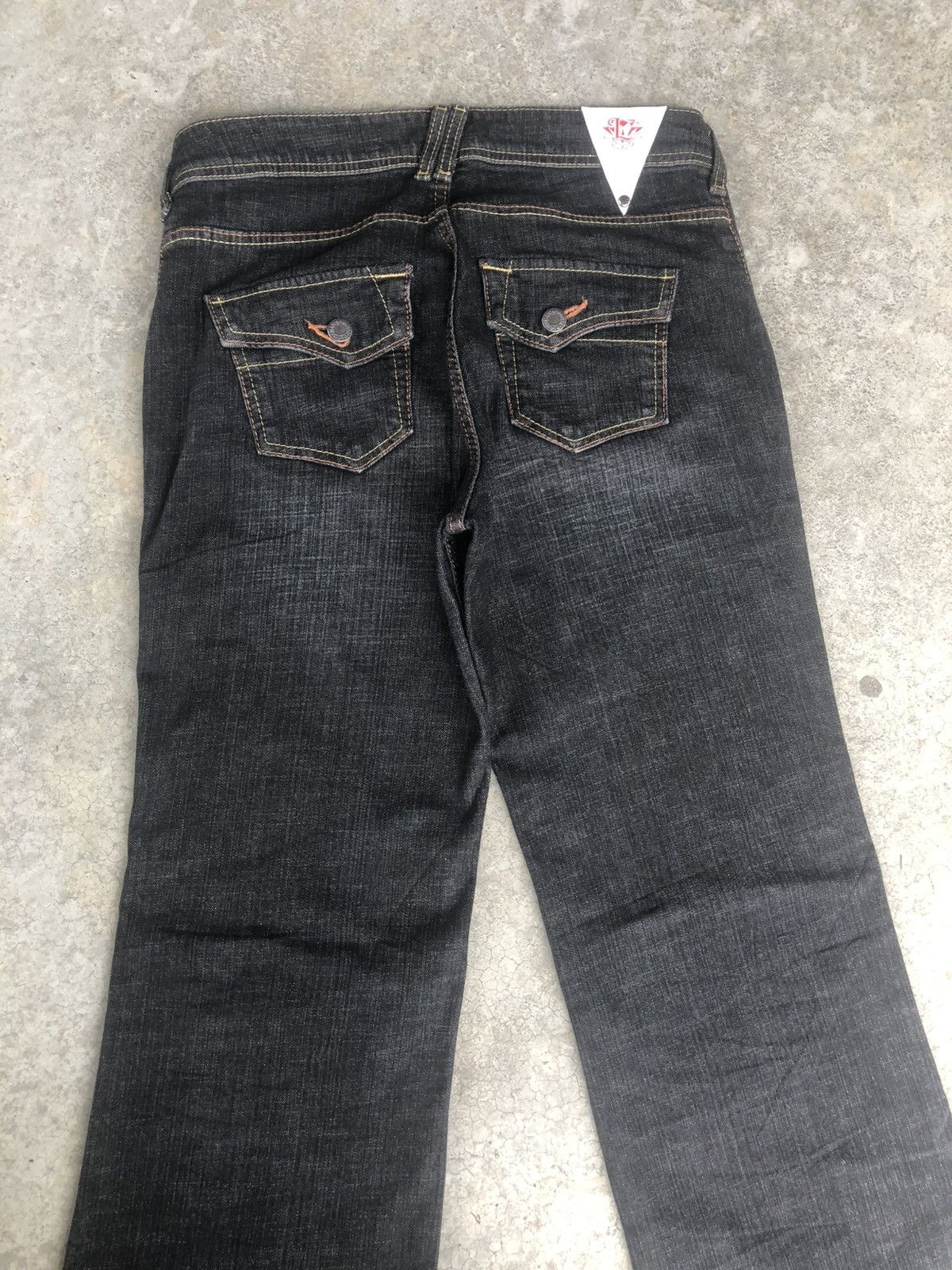If Six Was Nine Japanese Bobson Flared Jeans Distressed Size US 29 - 8 Thumbnail