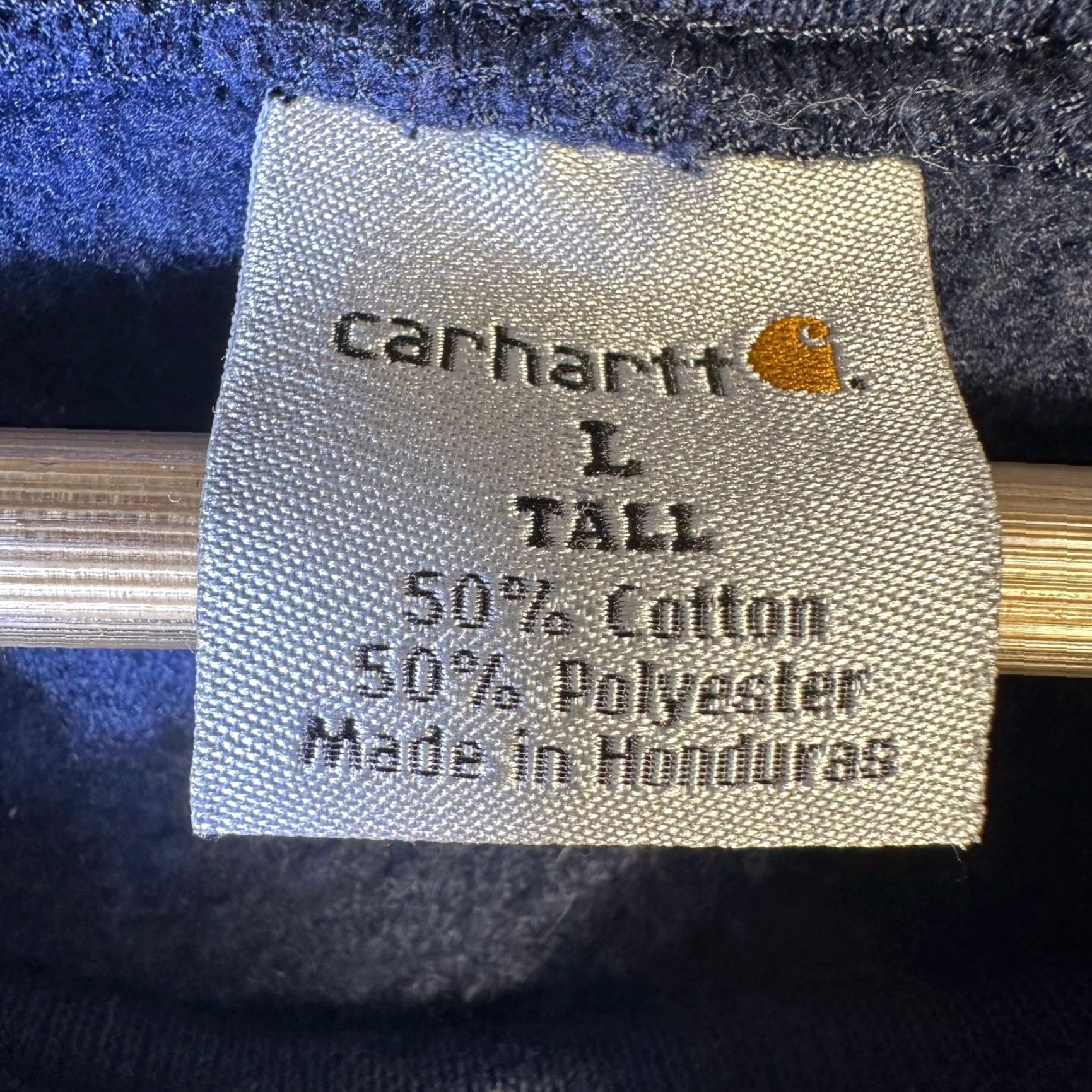 Carhartt VINTAGE Carhartt K124 NVY Mens LT Tall Navy Blue Crewneck Sweatshirt Pullover Size US L / EU 52-54 / 3 - 4 Thumbnail
