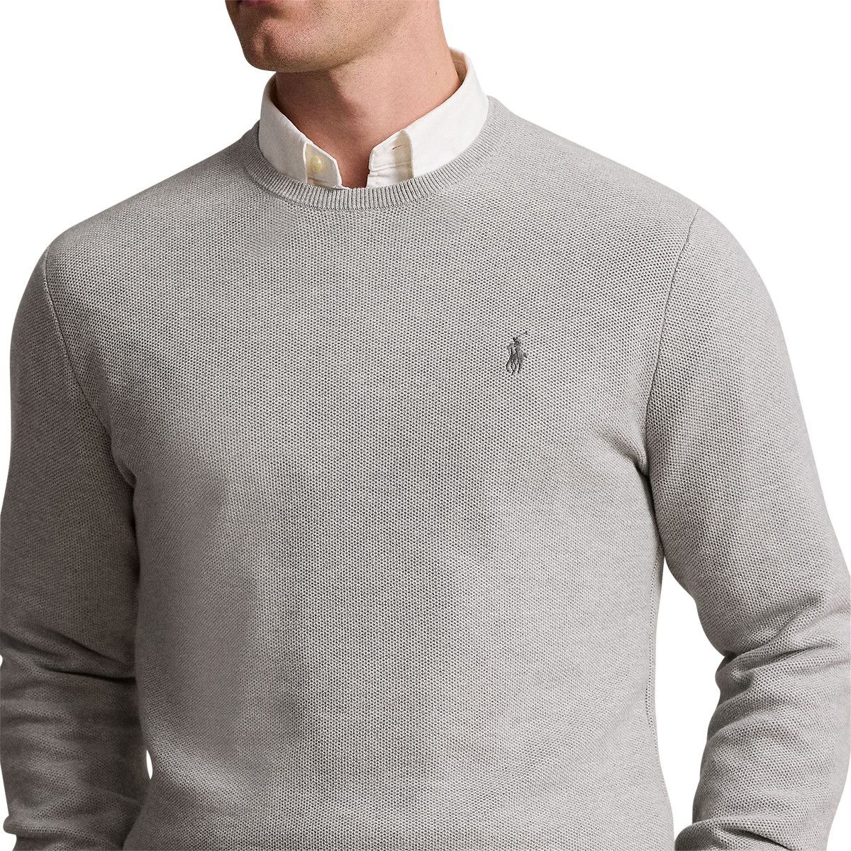 Polo Ralph Lauren o1s22i1n0125 Crewneck Cotton Sweater in Grey Size US L / EU 52-54 / 3 - 4 Thumbnail