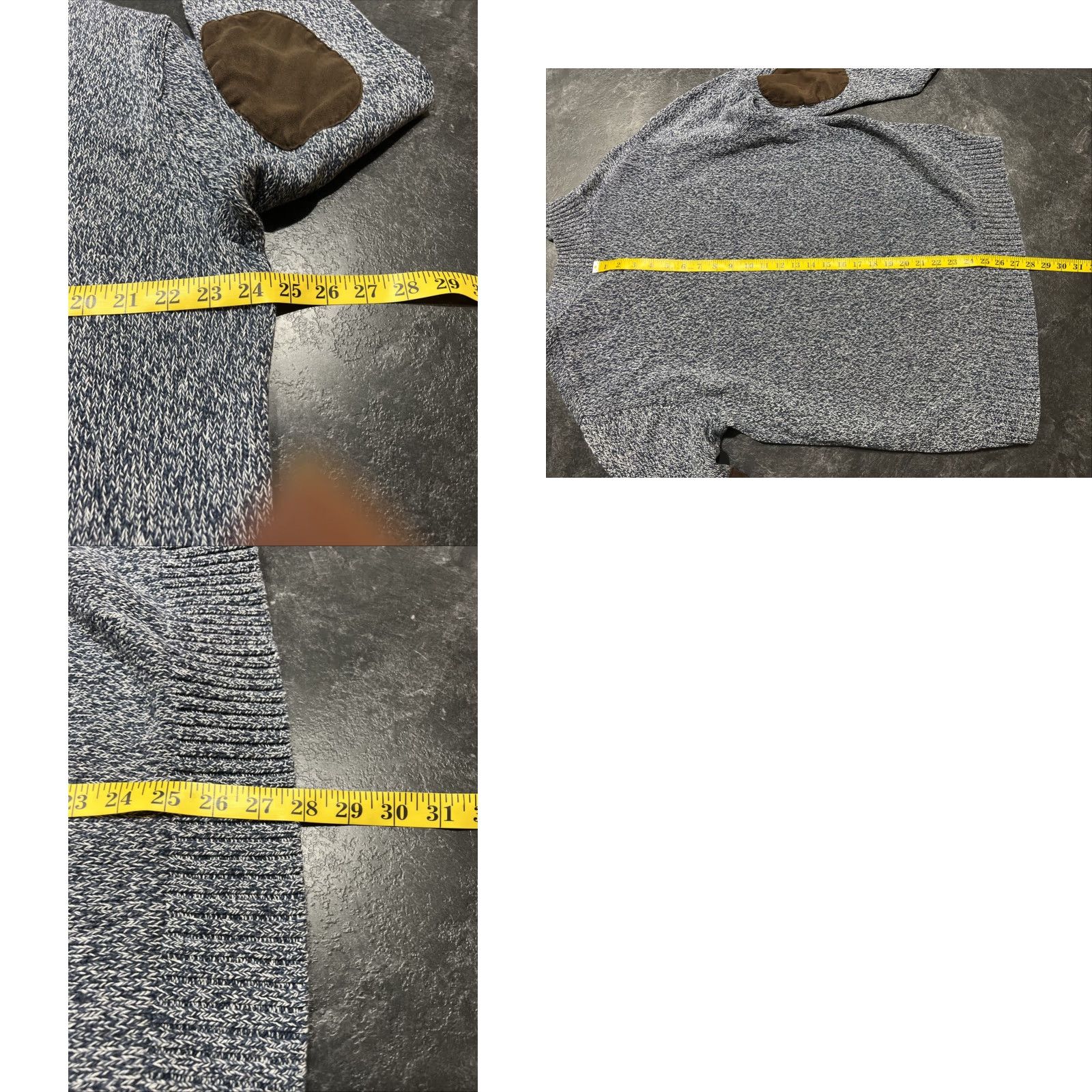 Chaps VINTAGE Chaps Men’s Sweater Pullover Cotton Long Sleeve XLT Gray Blue Casual Formal Winter Size US XL / EU 56 / 4 - 8 Thumbnail