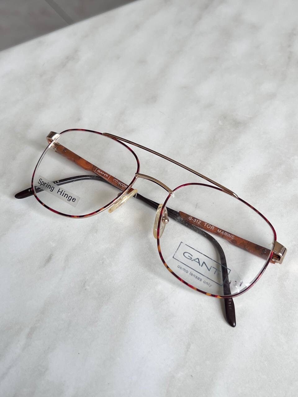 Gant Gant Vintage Metal Eyeglasses Brown Frame Logo Retro 80s/90s Size ONE SIZE - 2 Thumbnail