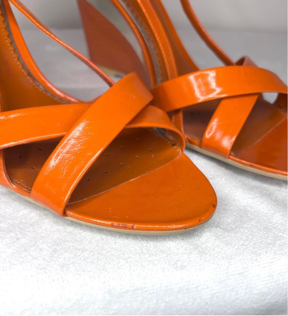 Geox Women's Geox Orange Wedge Sandals, Size 9 Size US 9 / IT 39 - 9 Thumbnail