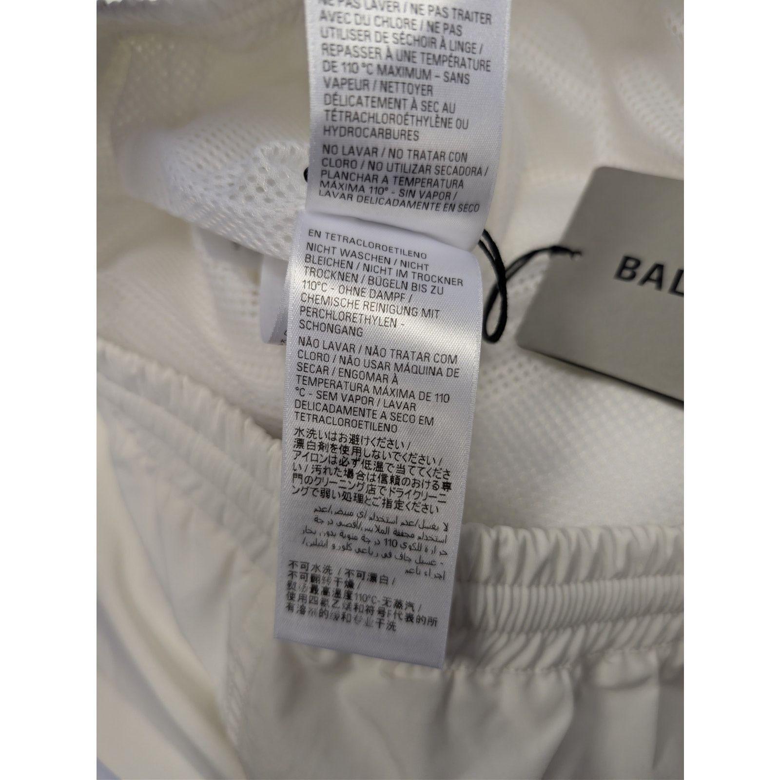 Balenciaga o1rshd1 3B Sports Icon Tracksuit Pants in White Size US 28 / EU 44 - 19 Thumbnail