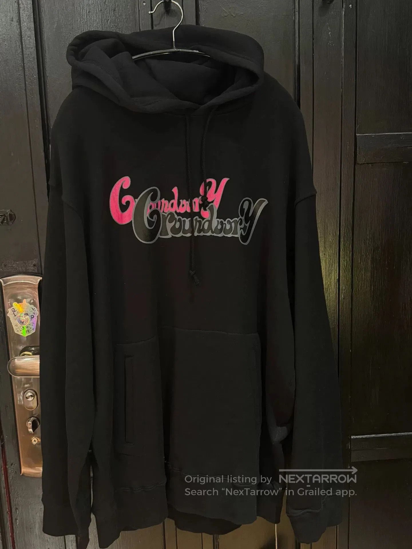 Ground Y groundY lettered hoodie with pink accents. Size US XXL / EU 58 / 5 - 1 Thumbnail
