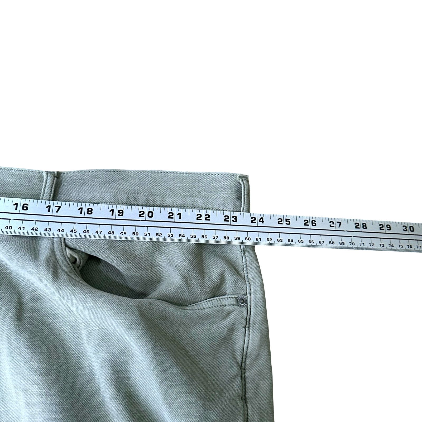 Faherty Faherty Stretch Terry Pants Men’s 46x30 Olive Green Cotton Size US 44 / EU 60 - 7 Thumbnail