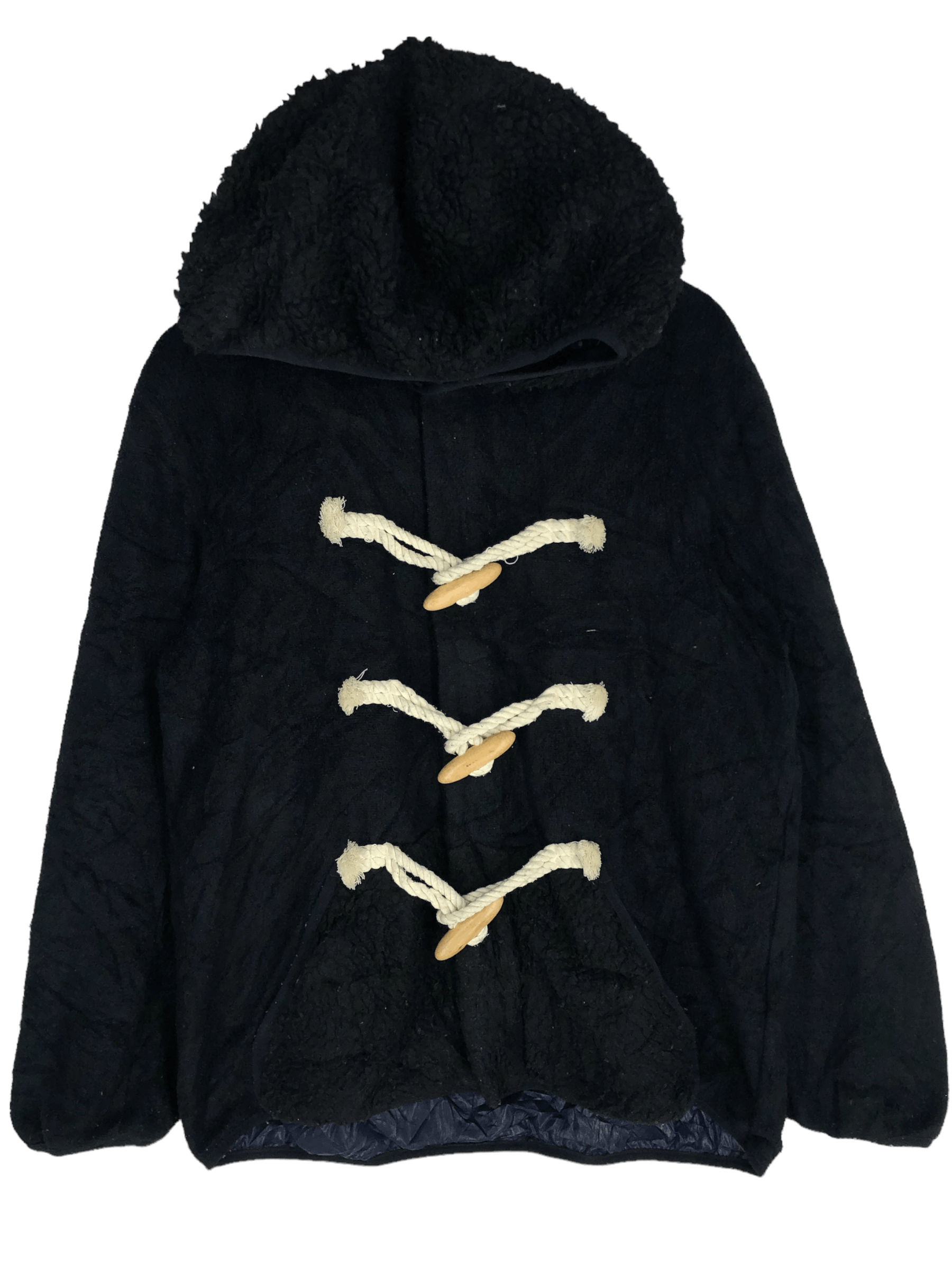 Mercibeaucoup Duffel Jacket Hoodie Fleece Jacket Size M