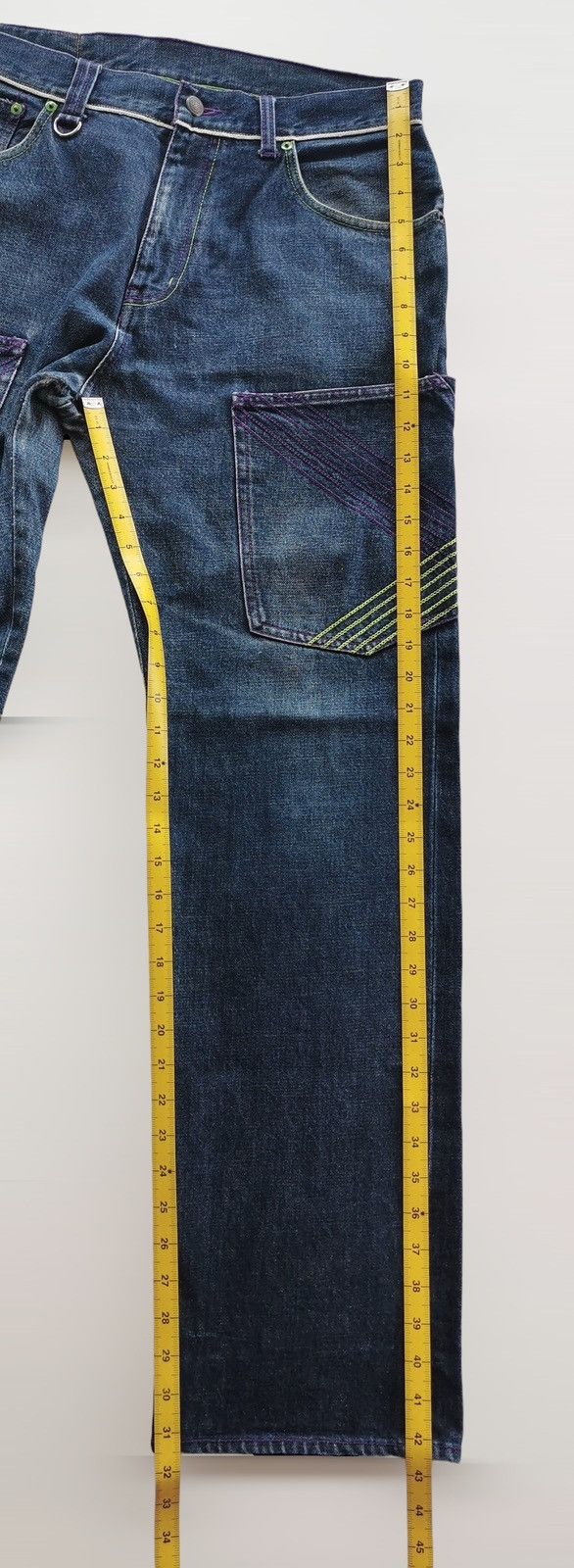 If Six Was Nine × Japanese Brand × Jean Xanthous Selvedge Jeans Size US 33 - 17 Thumbnail