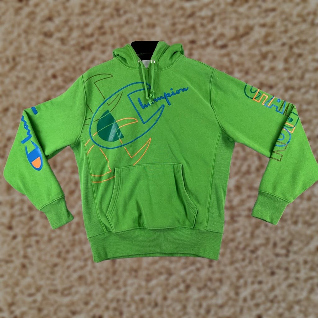 Champion Champion Hoodie Adult Medium Green Reverse Weave Sweatshirt Men Size US M / EU 48-50 / 2 - 1 Thumbnail