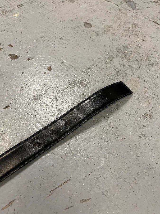 Gucci 2000s Gucci G Logo Black Leather Belt Size ONE SIZE - 7 Thumbnail