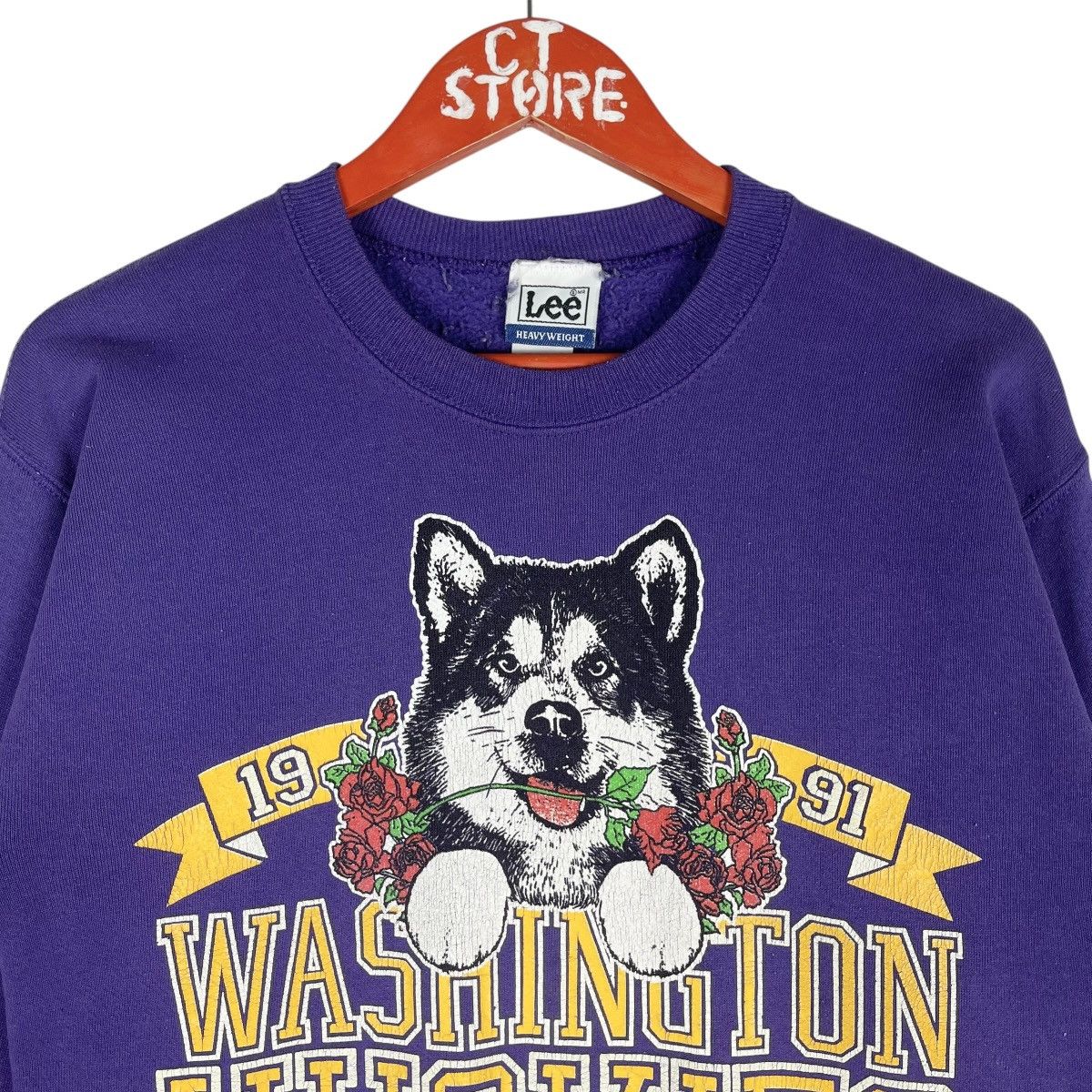 Lee Vintage 1991 Rose Bowl Washington Huskies Sweatshirt Size S Size US S / EU 44-46 / 1 - 3 Thumbnail