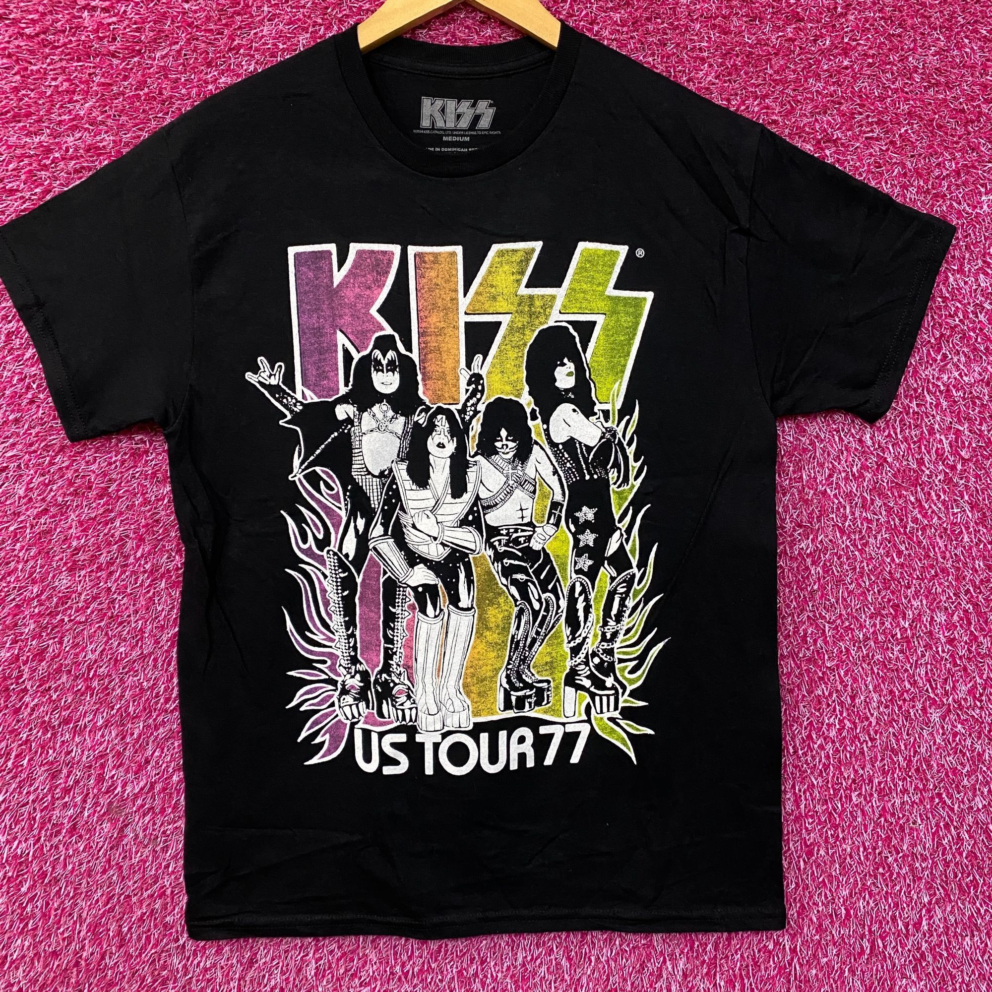 KISS Kiss Tour 1977 Poster Tshirt size Medium Size US M / EU 48-50 / 2 - 1 Thumbnail