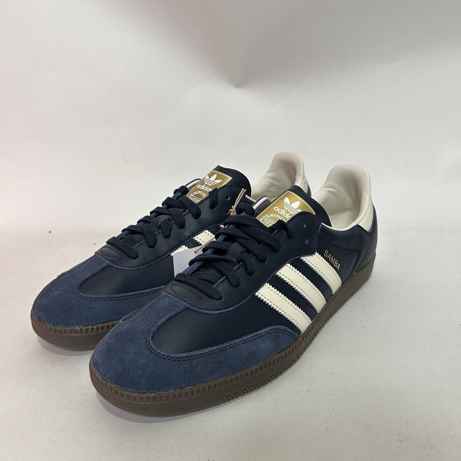 Adidas Adidas Samba OG Low Retro “Night Navy Gum” ID2056 Size US 13 / EU 46 - 3 Thumbnail