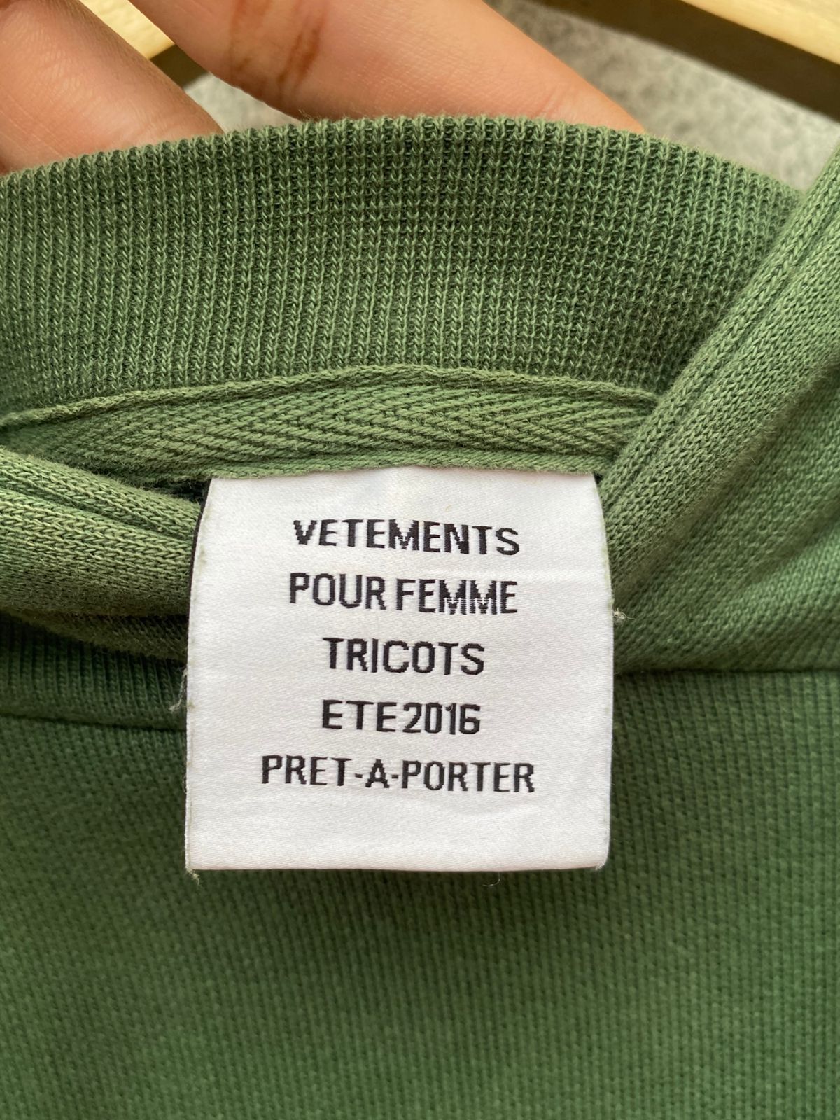 Vetements Vetements SS16 Green Polizei Hoodie Size US XS / EU 42 / 0 - 9 Thumbnail
