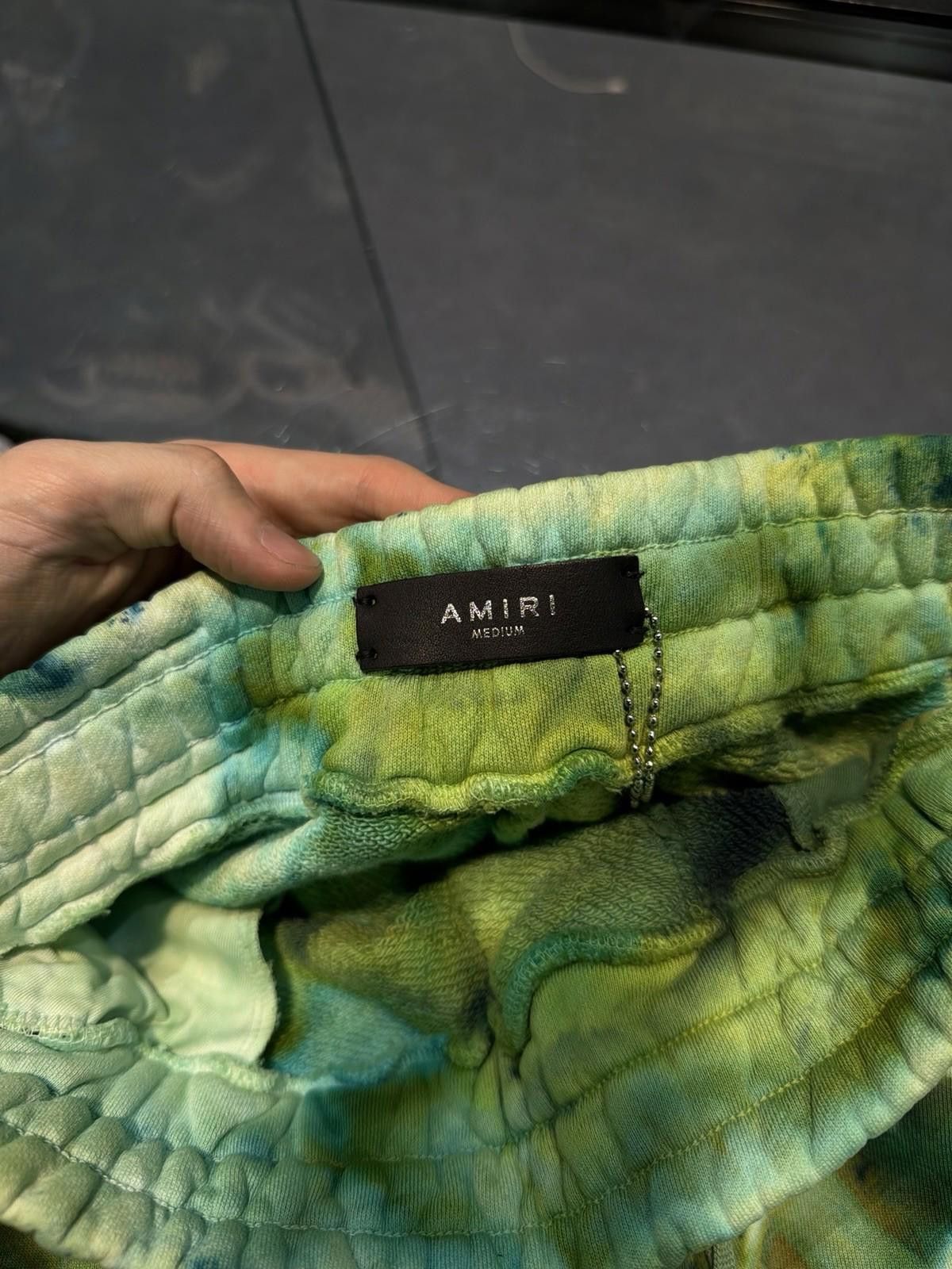 Amiri AMIRI TIE DYE MA SWEATSHORTS S22MJL025 SIZE (M) New Green Size US 32 / EU 48 - 10 Thumbnail