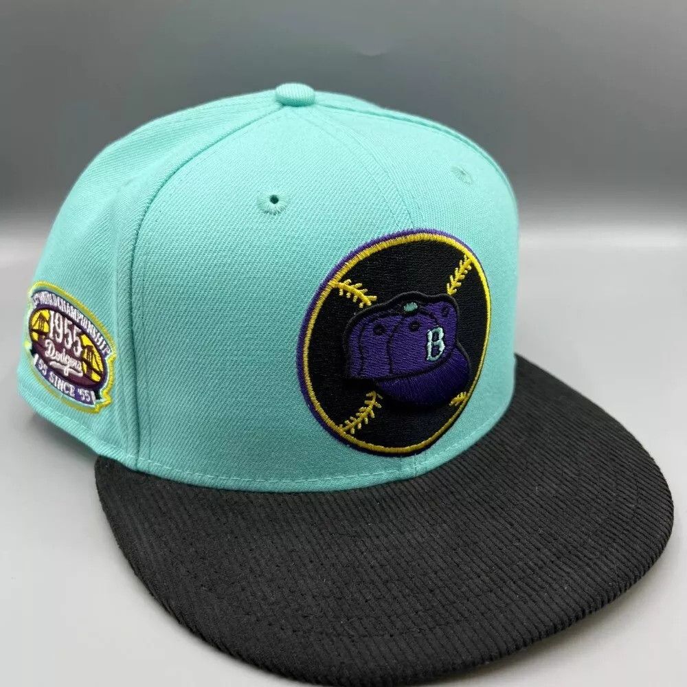 New Era Brooklyn Dodgers Hat Men 7 5/8 59Fifty New Era Fitted Cap Size ONE SIZE - 1 Thumbnail