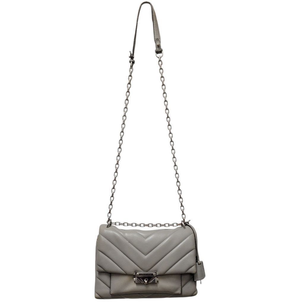 Michael Kors Michael Kors Cece Medium Quilted Leather Convertible Gray Size ONE SIZE - 1 Thumbnail
