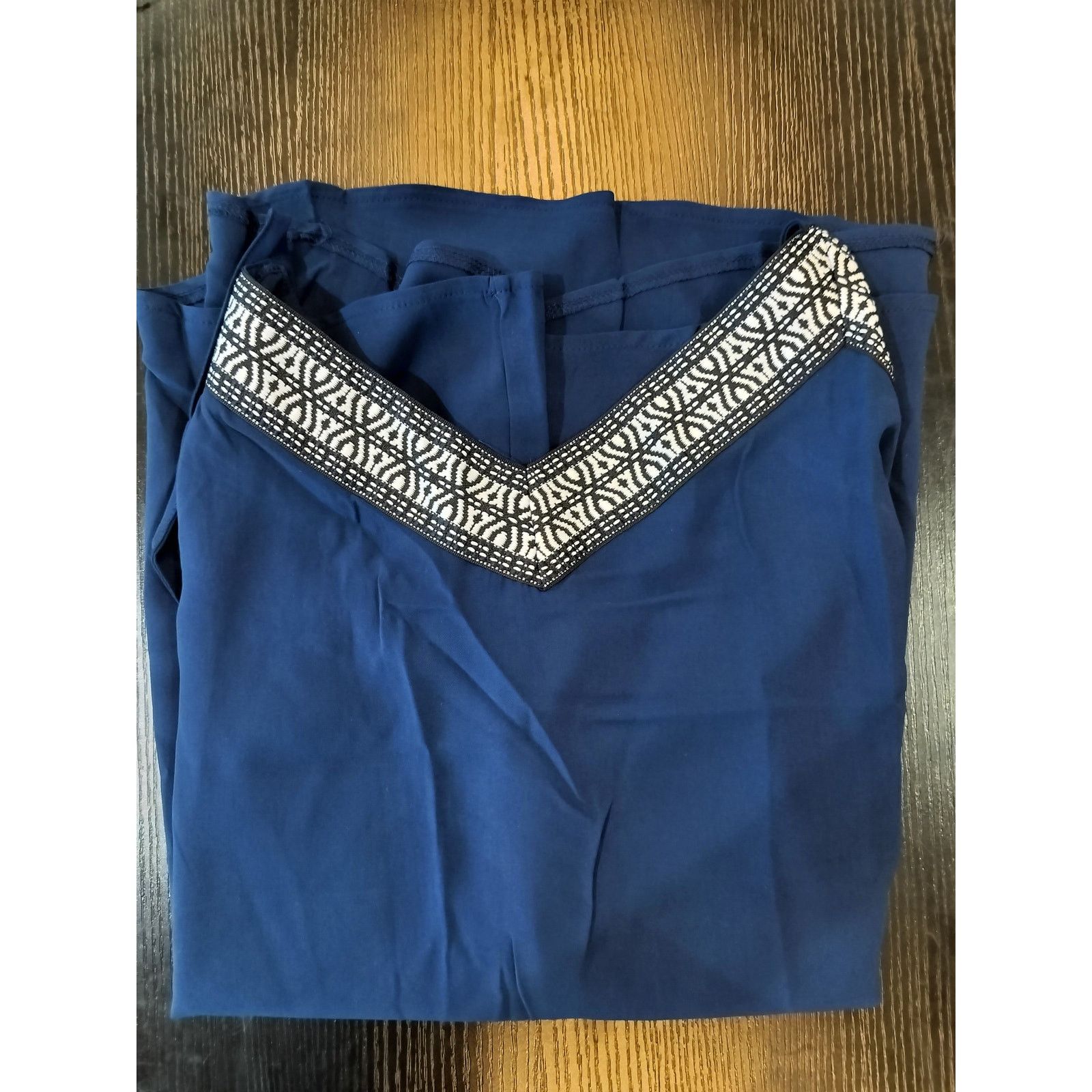 Other Dreamkue Plus 4X Navy Blue Cami Tank Embroidered Trim Size 4XL / US 24-26 - 5 Thumbnail