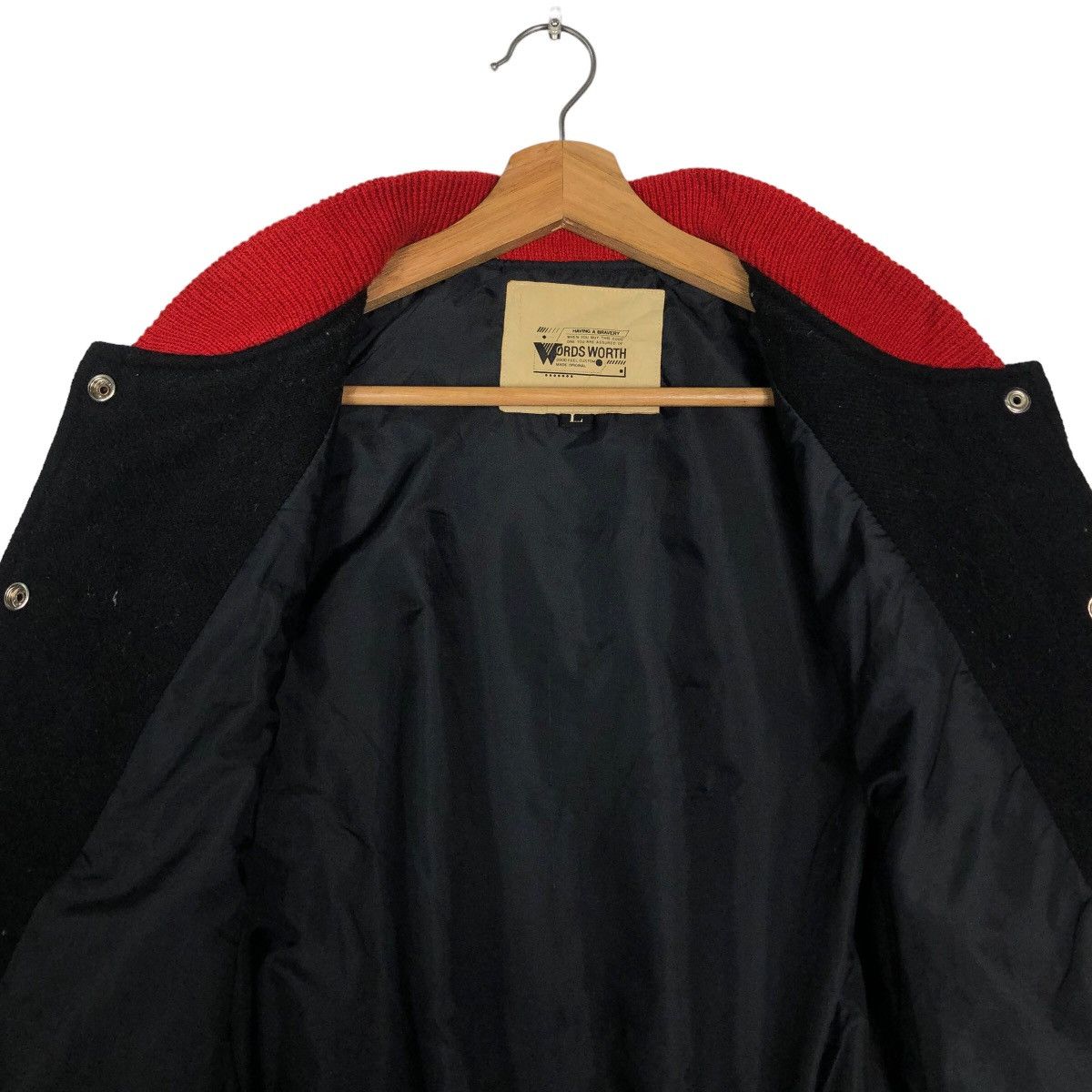 Vintage 🔥90’s Vintage Varsity Jacket Words Worth Japan Issey Miyake Size US L / EU 52-54 / 3 - 12 Thumbnail