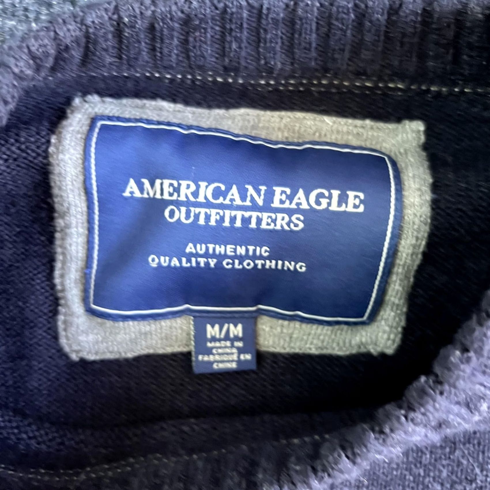 American Eagle Outfitters American Eagle Outfitters Sweater Mens M Blue Crewneck Knit Pullover Size US M / EU 48-50 / 2 - 2 Thumbnail