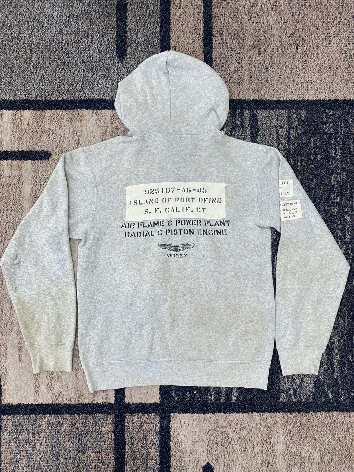 Avirex Vtg Distressed Avirex 75Th Fighter Wing Hoodies Size US M / EU 48-50 / 2 - 2 Thumbnail
