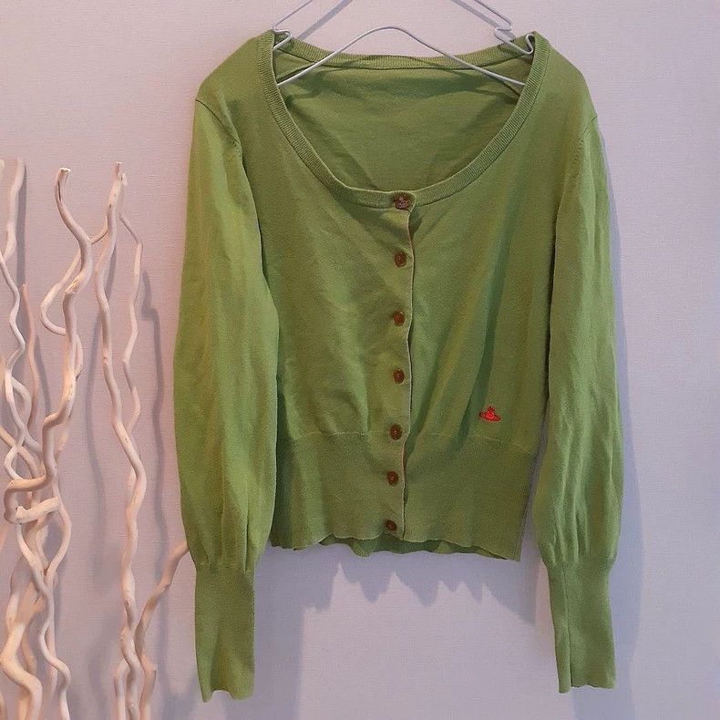 Vivienne Westwood Vivienne Westwood Matcha green knit sweater Size M / US 6-8 / IT 42-44 - 1 Thumbnail