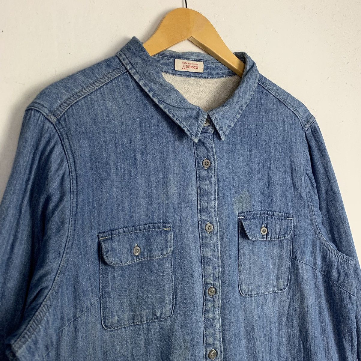 Japanese Brand Vintage Japanese brand Denim Buttop up shirt Size US XL / EU 56 / 4 - 2 Thumbnail