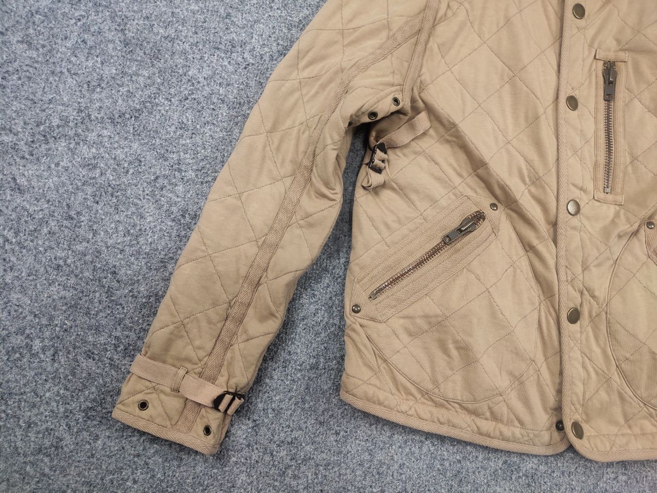 Ralph Lauren Rare Vintage 90's Ralph Lauren Quilted Beige Workwear Jacket Size US S / EU 44-46 / 1 - 10 Thumbnail