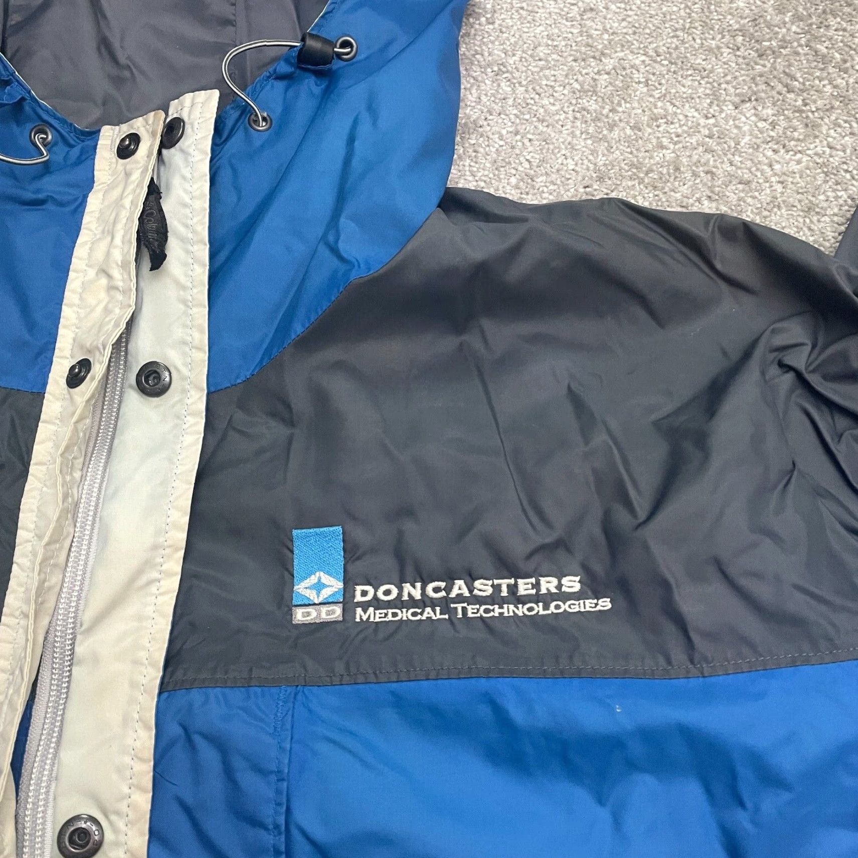 Vintage Columbia Omni Tech Water Light II Windbreaker Jacket Men XL Blue Hoodie Packable Size US XL / EU 56 / 4 - 5 Thumbnail