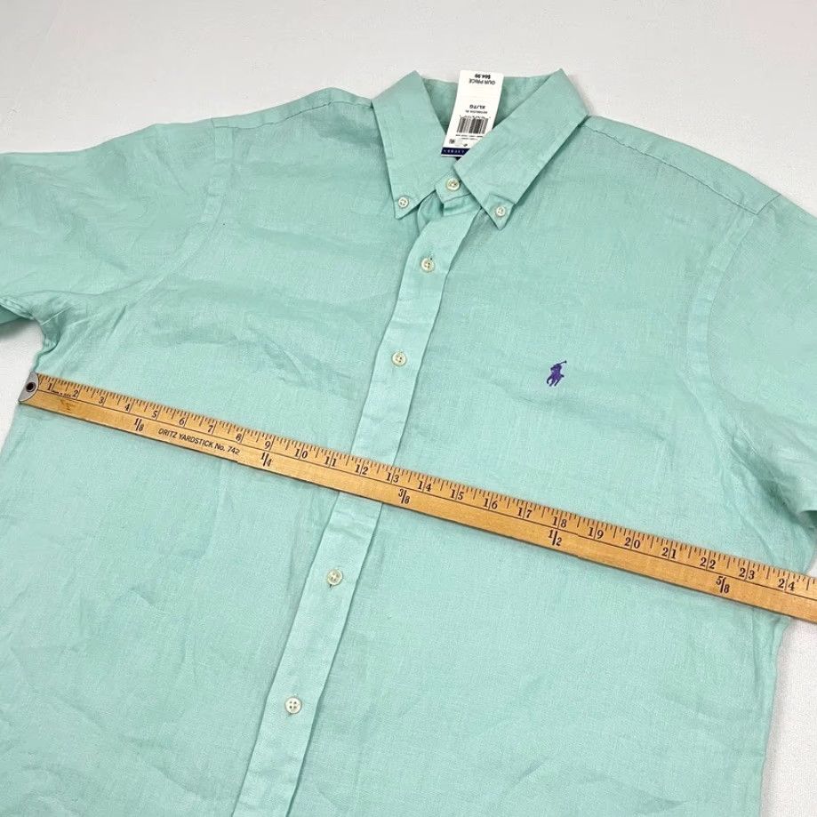 Ralph Lauren Ralph Lauren Shirt Mens XL Bermuda Blue 100% Linen Button-Down Pony Summer Prep Size US XL / EU 56 / 4 - 6 Thumbnail