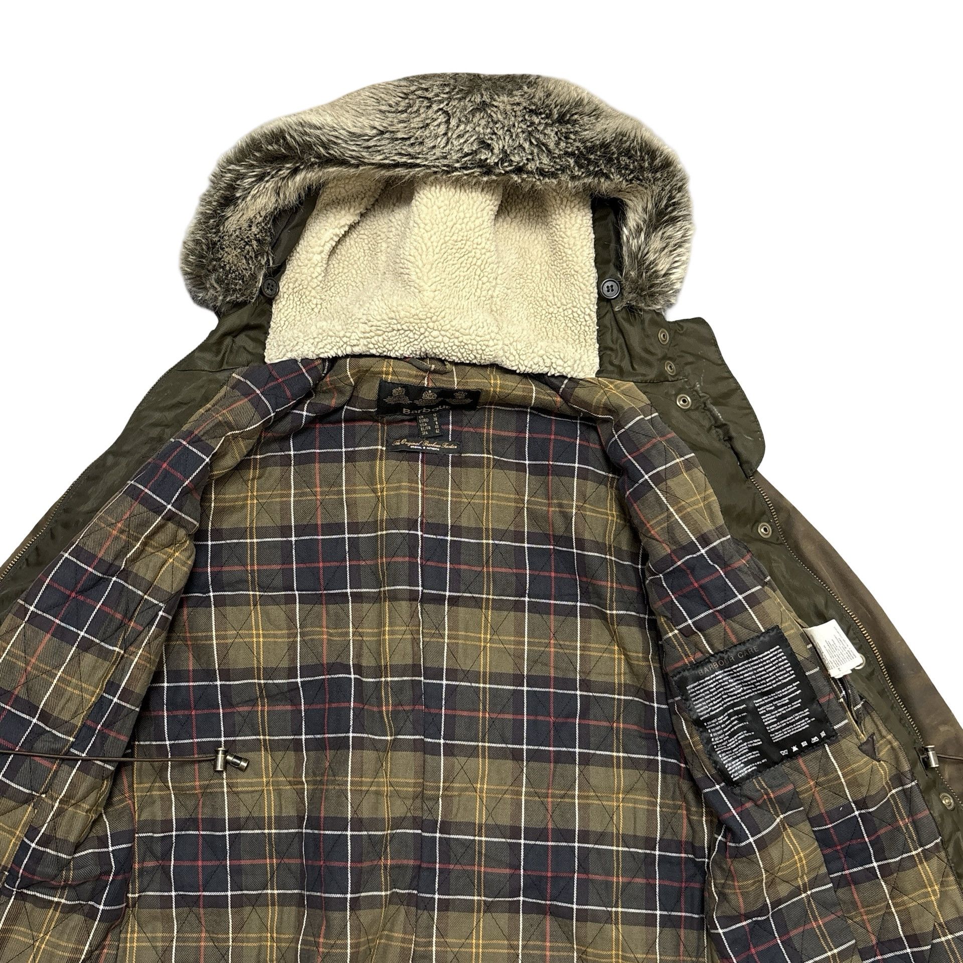 Barbour Barbour Wax Jacket Kelsall Womens Coat Faux Fur Tartan Lined Size M / US 6-8 / IT 42-44 - 21 Thumbnail