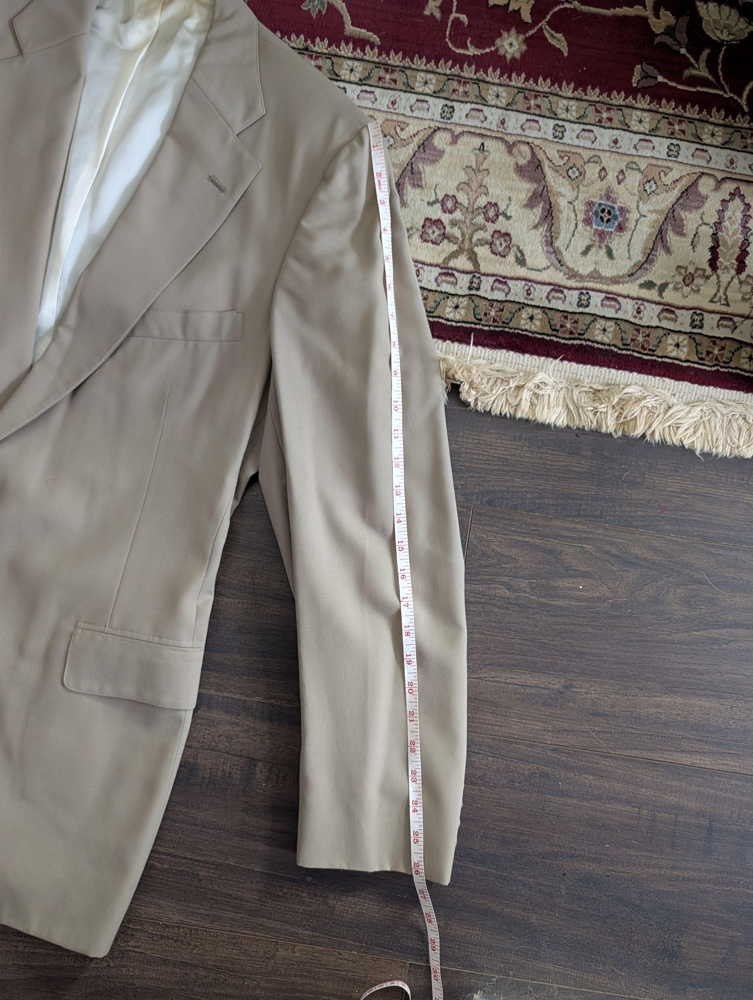 Kilgour KF&S Bespoke Khaki 2pc Suit MiUSA - Jacket & Trousers Size 40L - 16 Thumbnail