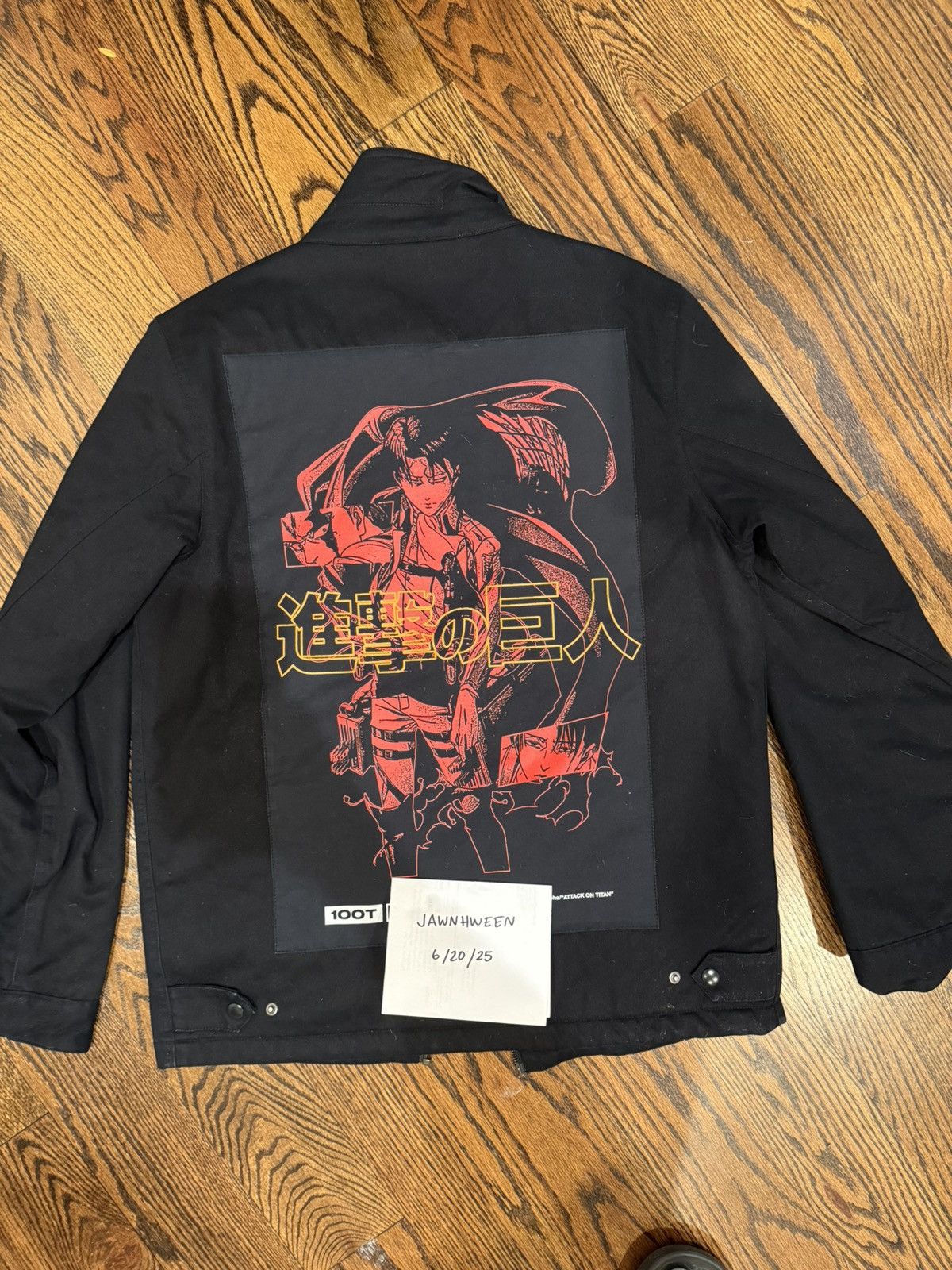 100 Thieves × Anime 100 THIEVES X ATTACK ON TITAN LEVI JACKET Size US M / EU 48-50 / 2 - 2 Thumbnail
