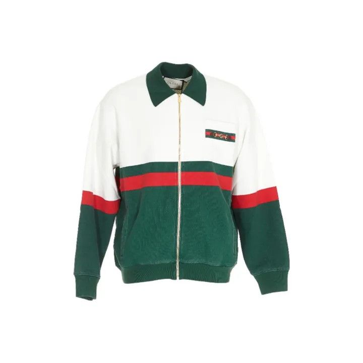 Gucci GUCCI Color Block Zip Long Sleeve Jacket Size US XS / EU 42 / 0 - 1 Thumbnail