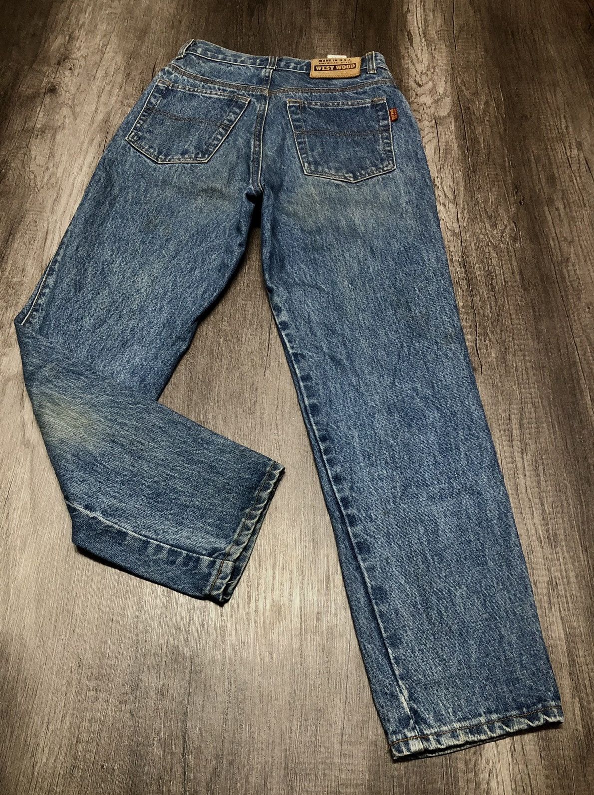 Designer × Vintage Vintage West Wood Made in U.S.A. Jeans (unisex) Size US 27 - 13 Thumbnail
