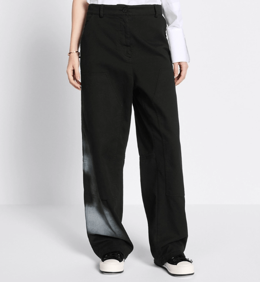 Dior o1w1db11225 427P56 Cargo Pant in Black/White Size 27" / US 4 / IT 40 - 5 Thumbnail