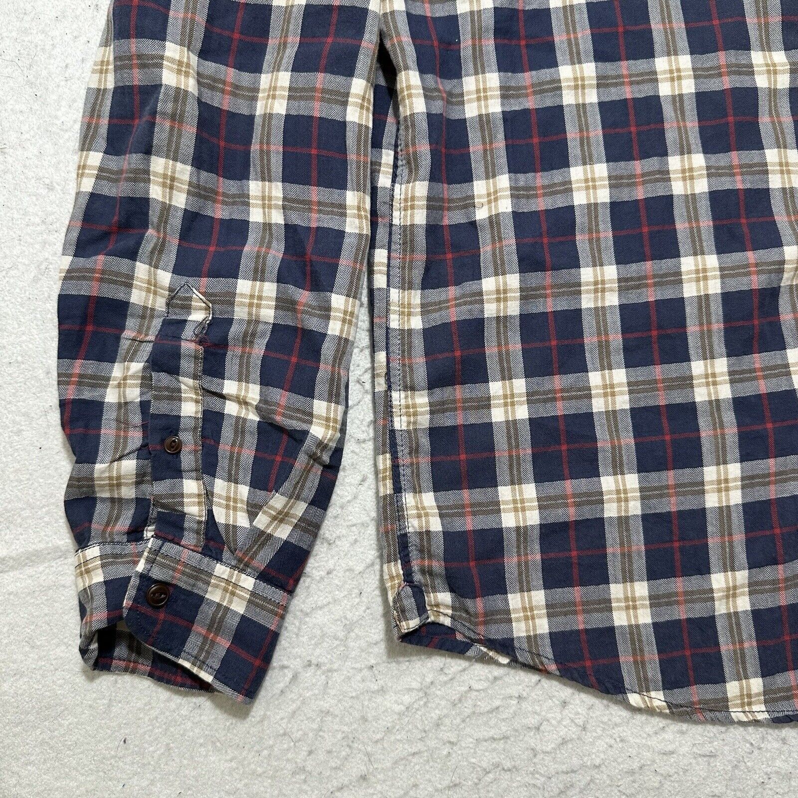 Gap GAP Men's Medium Button Down Pocket Shirt Blue Plaid Striped Size US L / EU 52-54 / 3 - 7 Thumbnail