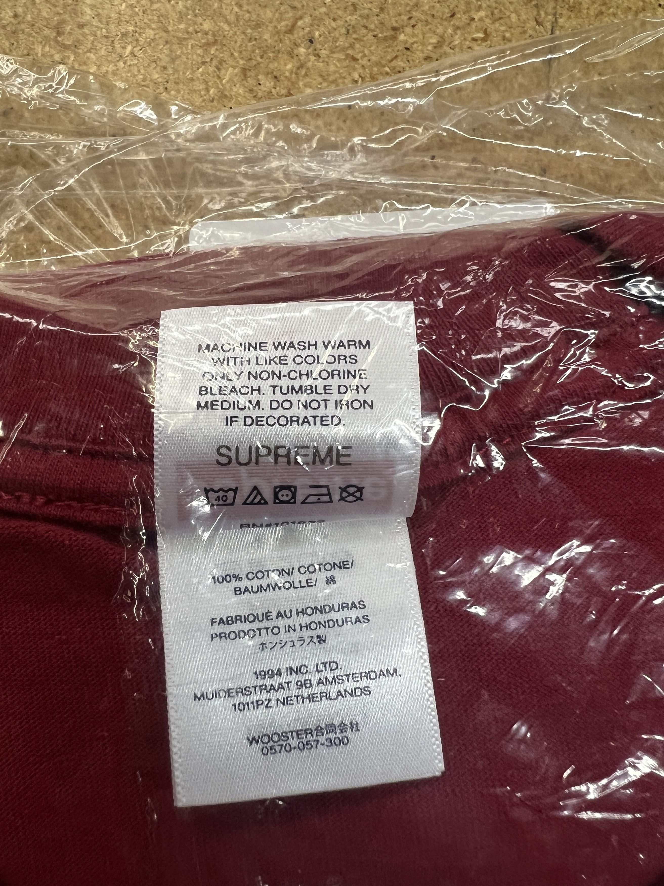 Supreme (XL) Supreme Satan Tee Cardinal FW24 (DS) Size US XL / EU 56 / 4 - 5 Thumbnail