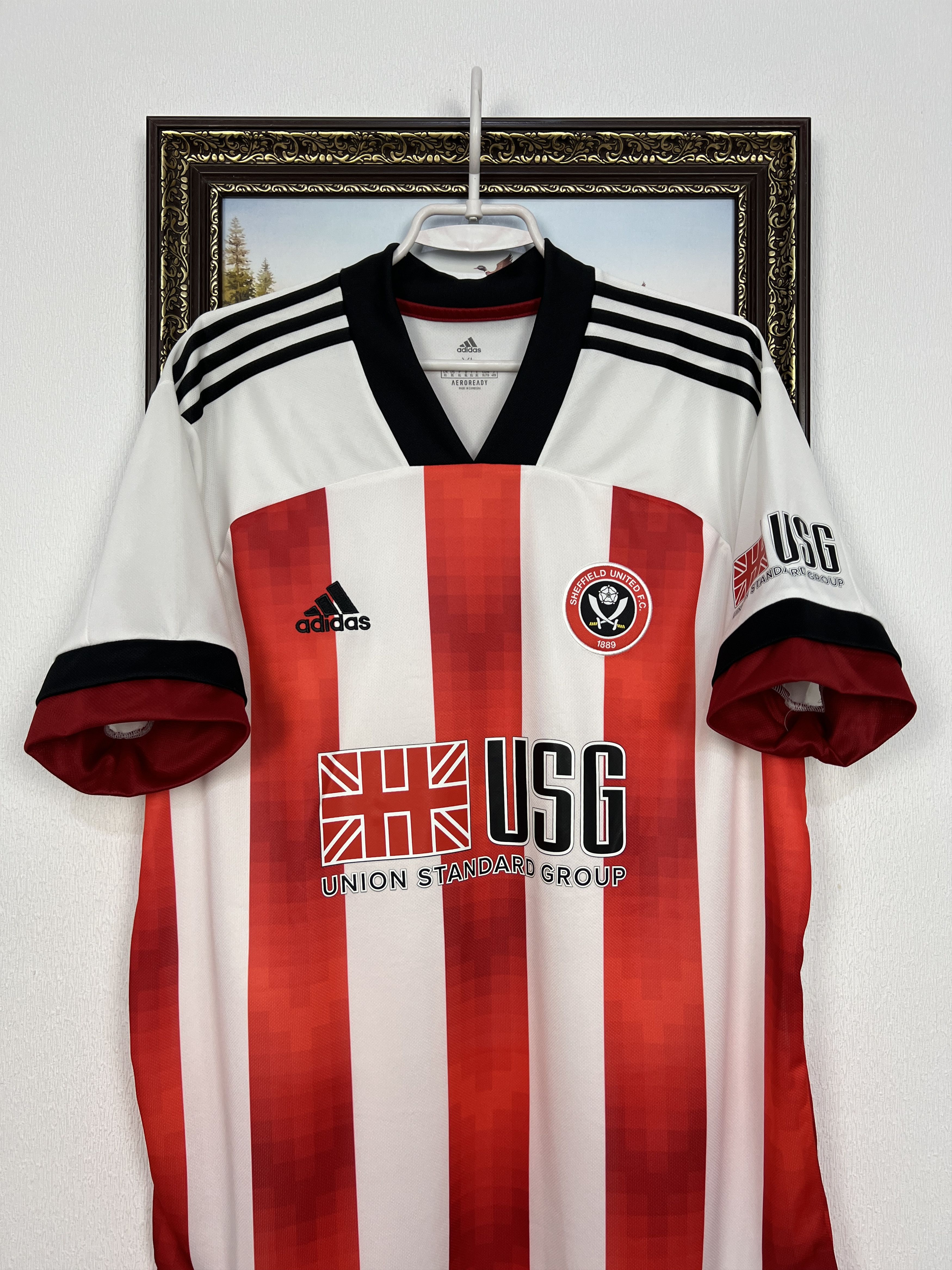 Adidas Sheffield United Home football shirt 2020 Soccer Adidas Size US XL / EU 56 / 4 - 2 Thumbnail
