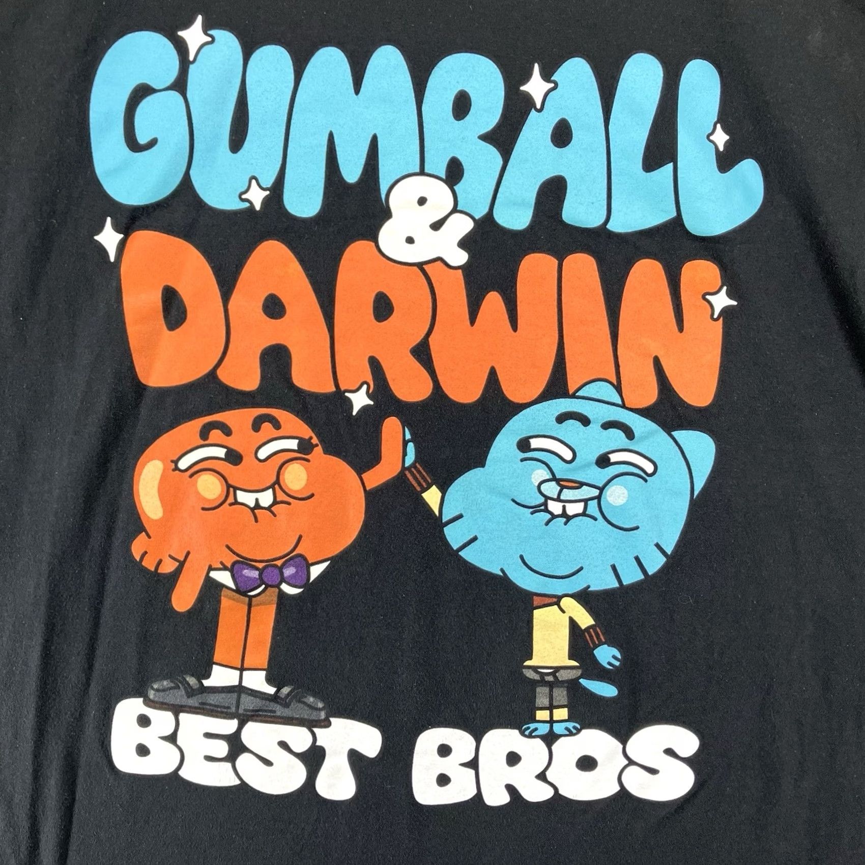 Vintage VINTAGE The Amazing World Of Gumball Best Bros Gumball & Darwin Black T-Shirt 2X Thin Size US XXL / EU 58 / 5 - 3 Thumbnail