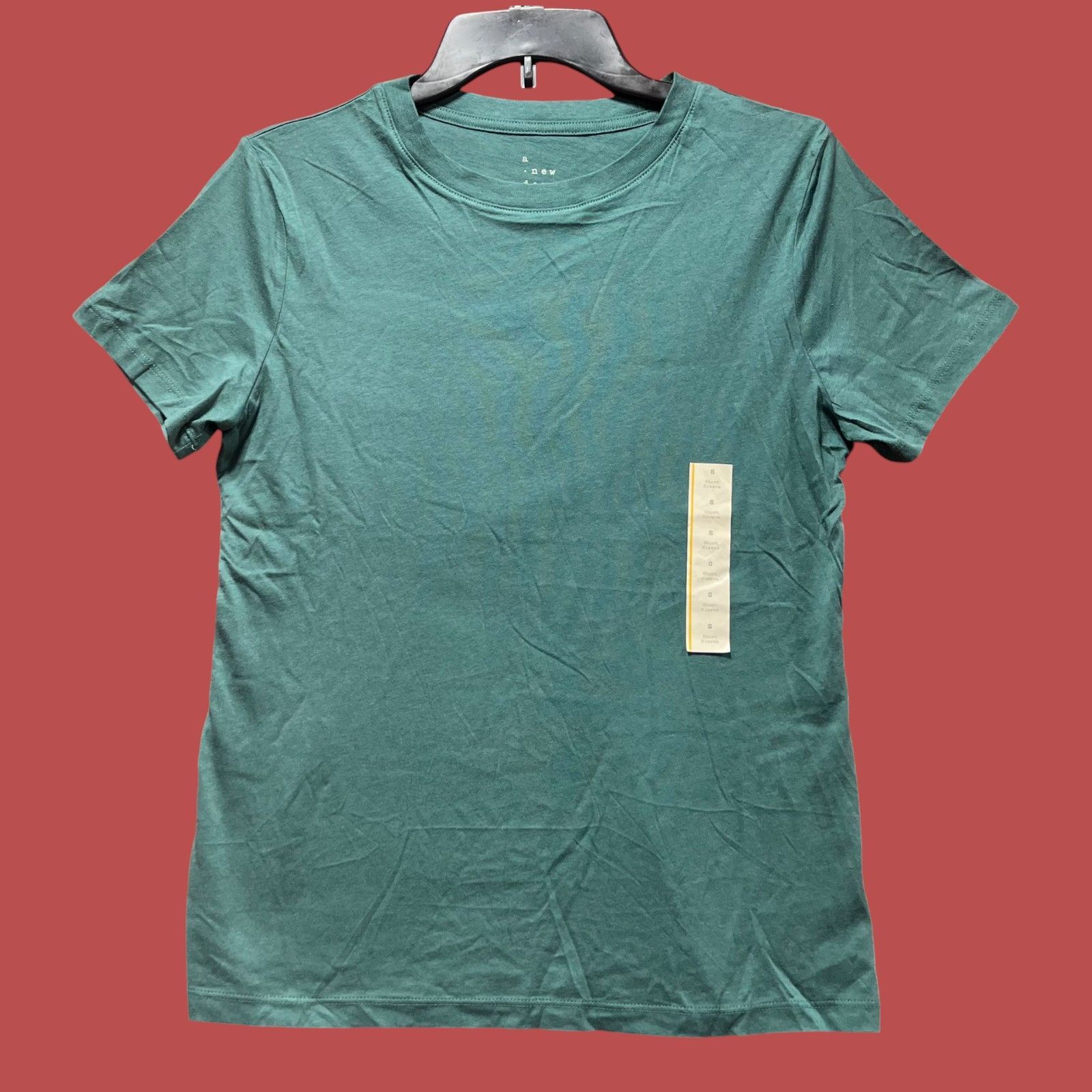 Other A New Day - Women's Short Sleeve Scoop Neck T-Shirt - Green Size S / US 4 / IT 40 - 1 Thumbnail