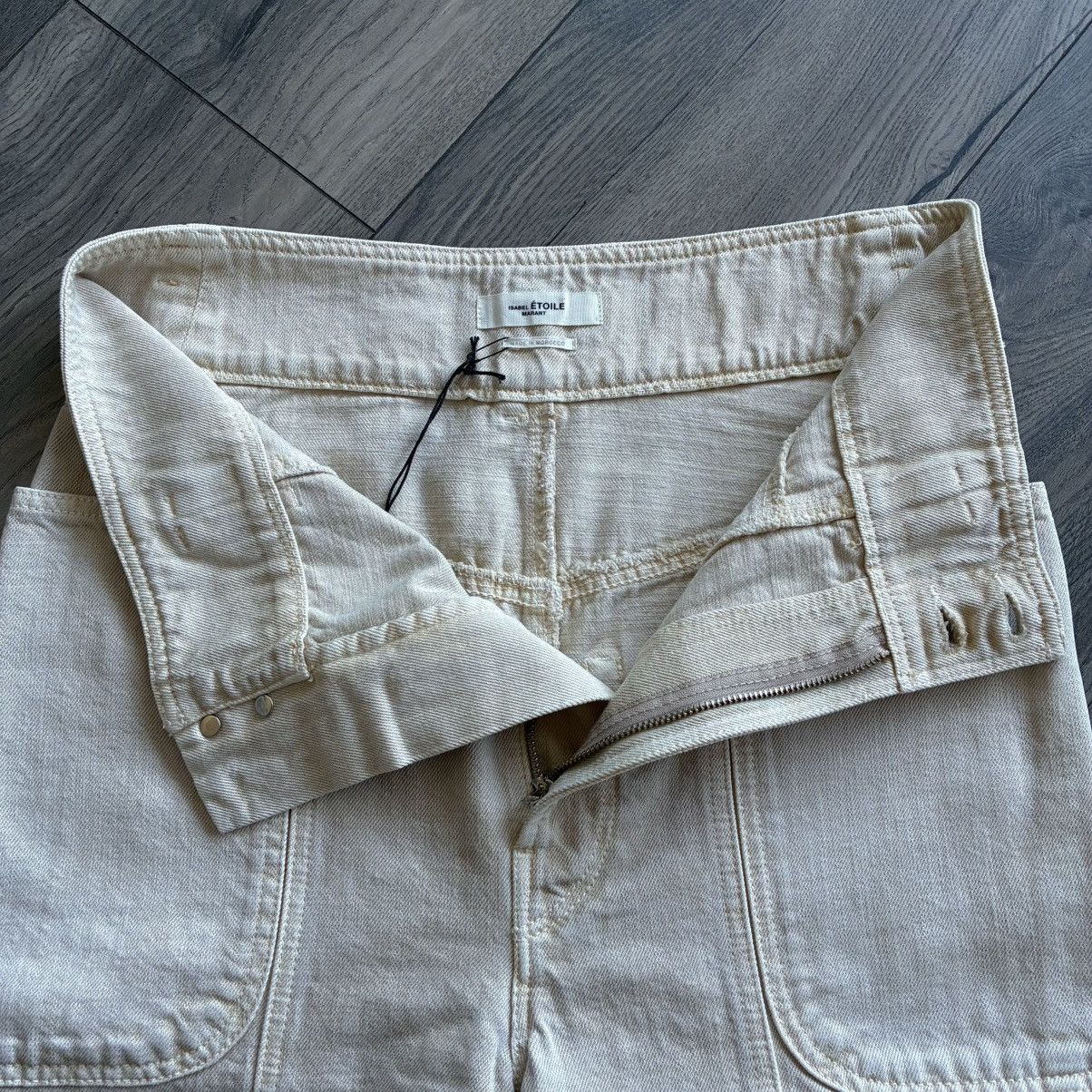Isabel Marant Etoile Isabel Marant ÉTOILE Tess Boyfriend Beige Denim Pants Size 26" / US 2 / IT 38 - 4 Thumbnail