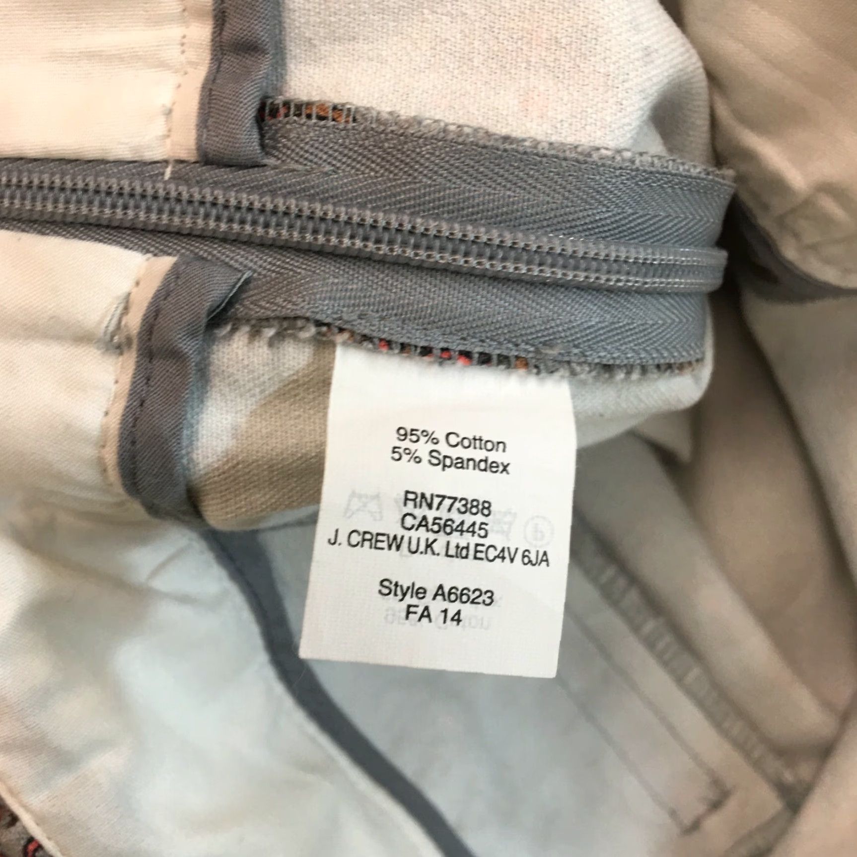 J.Crew VINTAGE J.Crew Capri Pants Womens - Floral Gray - Size 8 - Mid Rise - Cotton Spandex - Casual Size 34" / US 12 / IT 48 - 7 Thumbnail