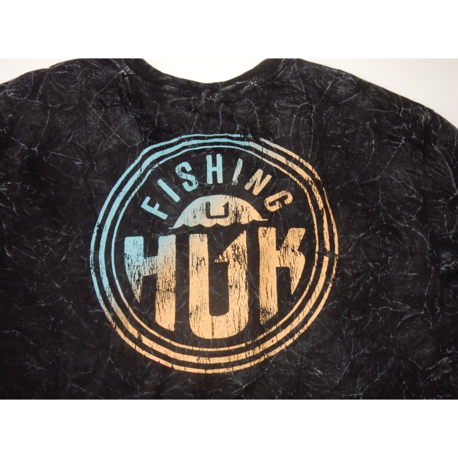 Vintage Huk Men's T-Shirt Long Sleeve L Black Cotton Graphic Print Shirt Mens Size US L / EU 52-54 / 3 - 2 Thumbnail