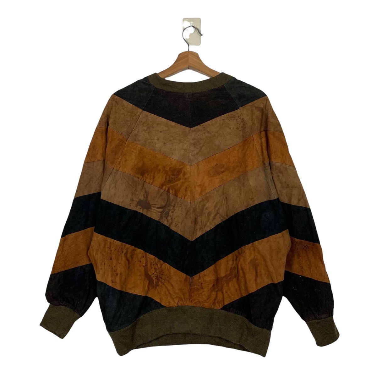 Japanese Brand Japanese Brand Leather Sweater Size US L / EU 52-54 / 3 - 7 Thumbnail