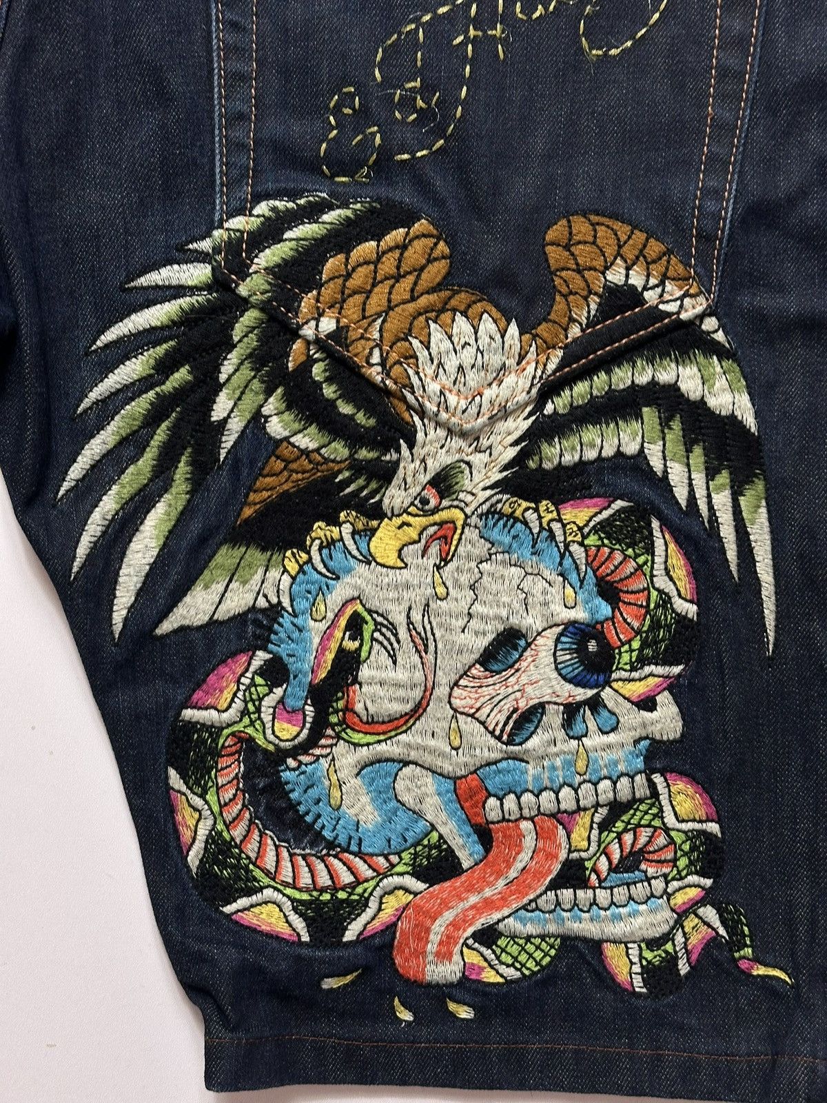 Ed Hardy Vintage Ed Hardy Jorts Size US 36 / EU 52 - 2 Thumbnail