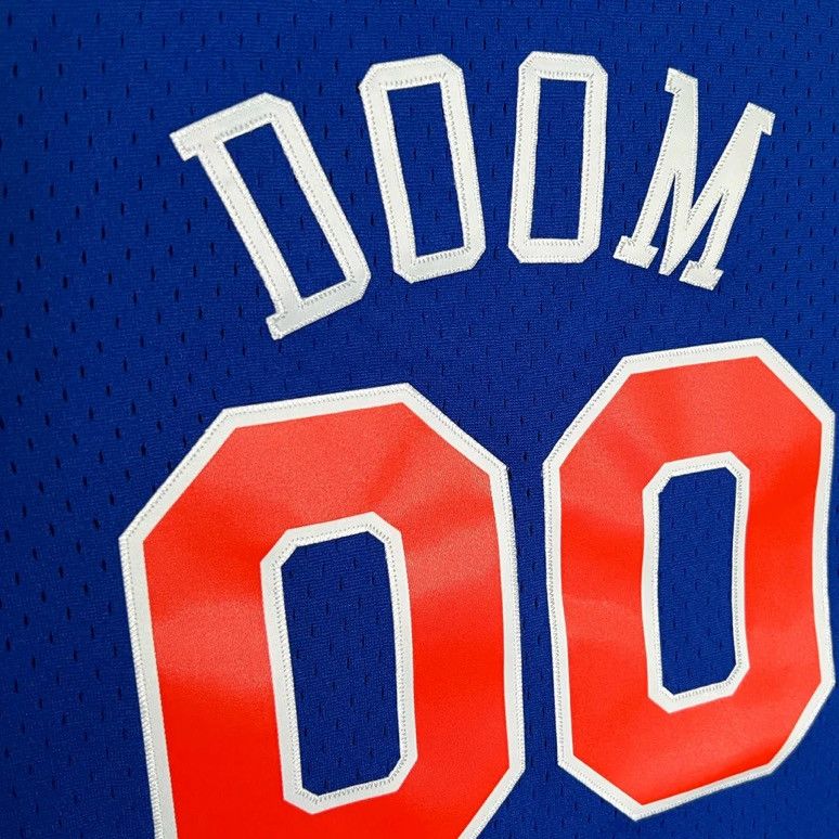 Mitchell & Ness Gas Drawls MF Doom Mitchell & Ness blue NY Knicks jersey Size US L / EU 52-54 / 3 - 3 Thumbnail