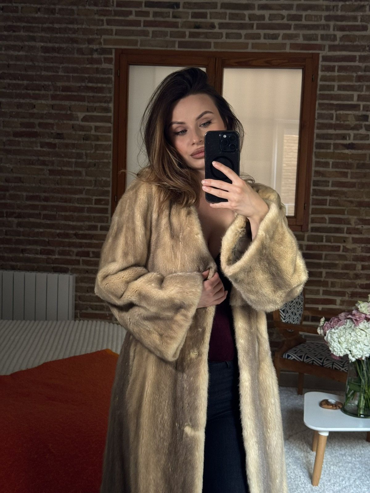 Other Vintage Mink Fur Coat Custom Made Size S / US 4 / IT 40 - 6 Thumbnail